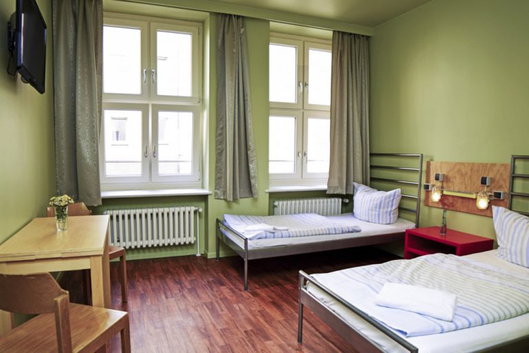 chambre à deux lits auberge de jeunesse berlin